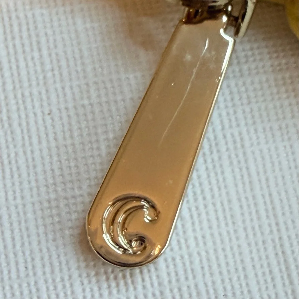 Charming Charlie Yellow Crossbody Bag with Gold Chain